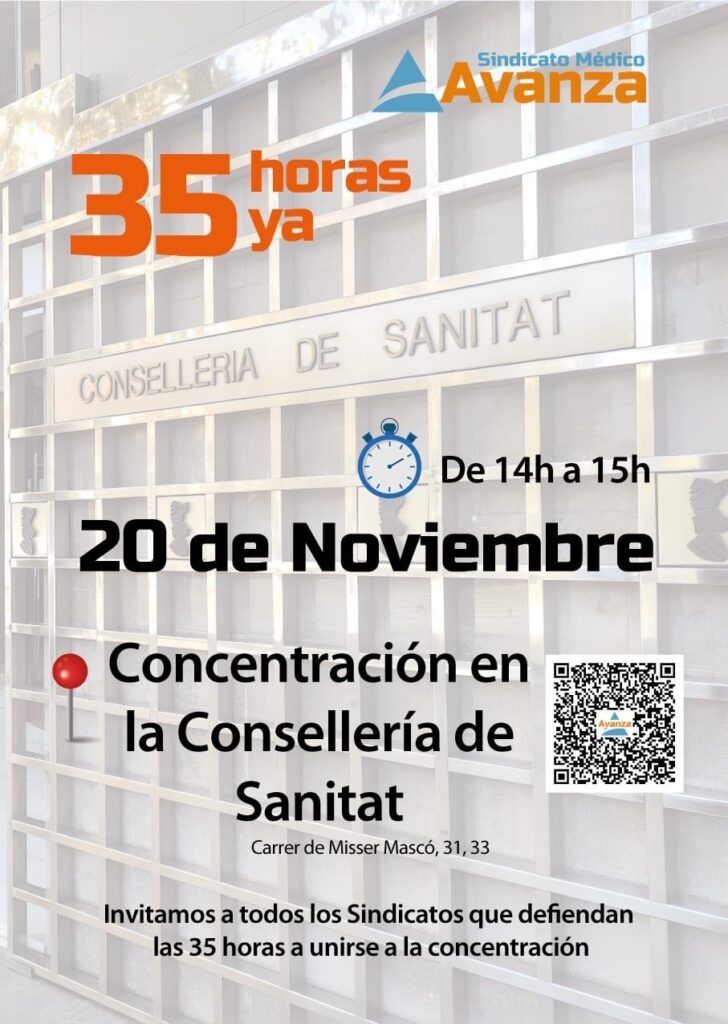 MANIFA VALENCIA 728x1024 - MUD se suma a la convocatoria del Sindicato Avanza Valencia el 20-N por la jornada de 35 horas