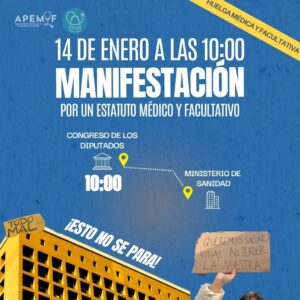 CARTEL MANIFA Y HUELGA 14 ENERO 300x300 - &iexcl;Que el ritmo no pare! Huelga y marcha al Ministerio de Sanidad el mi&eacute;rcoles 14 de enero